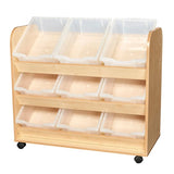 Kubbyclass Three Tier 9 Tray Easy Access Trolley