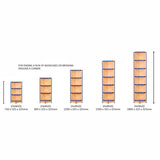 Smart Storage 325mm Flat Top External Corner Library Bookcase