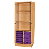 Smart Storage 12 Shallow Tray Shelf Cupboard