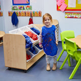 Kubbyclass Three Tier 9 Tray Easy Access Trolley