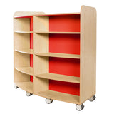 KubbyClass® Grand Curved Library Bookcases (4 Heights)