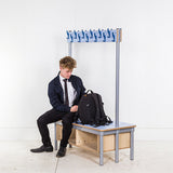 KubbyClass® Double Sided Coat Tidy Cloakroom Bench Lifestyle 1
