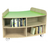 KubbyClass® Junior Curved Library Bookcase H750mm