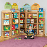 KubbyClass® Internal Corner Library Bookcase (6 Heights)
