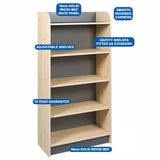 Kubbyclass® Library Bookcase (5 Heights)