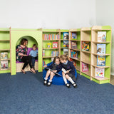 KubbyClass® Internal Corner Library Bookcase (6 Heights)