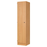 Secondary Height One Door Premium Wooden Locker - H1800mm Flat Top with knob handle