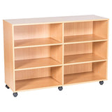 Smart Storage Double Mobile Open Shelf H1107 x W1358 x D460mm