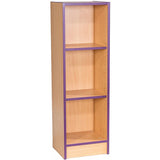 Smart Storage Folio 375mm Wide Slimline Flat Top Library Bookcase with 2 shelves 1