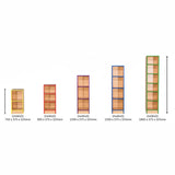 Smart Storage Folio 375mm Wide Slimline Flat Top Library Bookcases