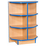 Smart Storage Folio 650mm End Cap Flat Top Fixed Shelf Bookcase with 2 shelves