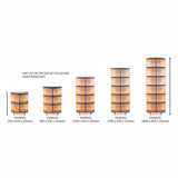 Smart Storage Folio 650mm End Cap Flat Top Fixed Shelf Bookcases