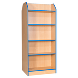Smart Storage Folio 750mm Wide Double Library Bookcase with 4 Shelves per side