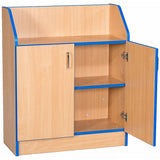 Smart Storage Folio 750mm Wide Library Bookcase Cupboard with open door and 1 internal shelf