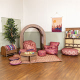Willowbrook Bohemian Beanbag Chair and Footstool DFEU051 Childrens Furniture Lifestyle Image 2