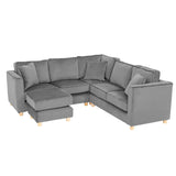 Willowbrook Byron Corner Group Sofa for Children Grey DFEU219 Corner and Stool Childrens Furniture