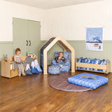 Willowbrook Classic Reading Seat with Baskets DFEC069B Childrens Furniture Lifestyle Image 1