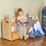 Willowbrook Classic Reading Seat with Baskets DFEC069B Childrens Furniture Lifestyle Image