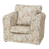 Willowbrook Farmhouse Kendal Loose Cover Chair DFEU016 Cream Floral Print for Children