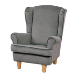 Willowbrook Keats Wingback Chair for Children Grey DFEU204 Sofa Seating