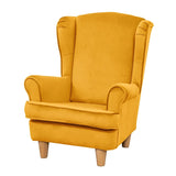 Willowbrook Keats Wingback Chair for Children Mustard DFEU215 Sofa Seating