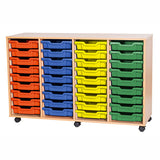 SMART STORAGE-36 SHALLOW TRAY QUAD MOBILE UNIT