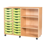Smart Storage 20 Shallow Tray Unit with 2 Shelves